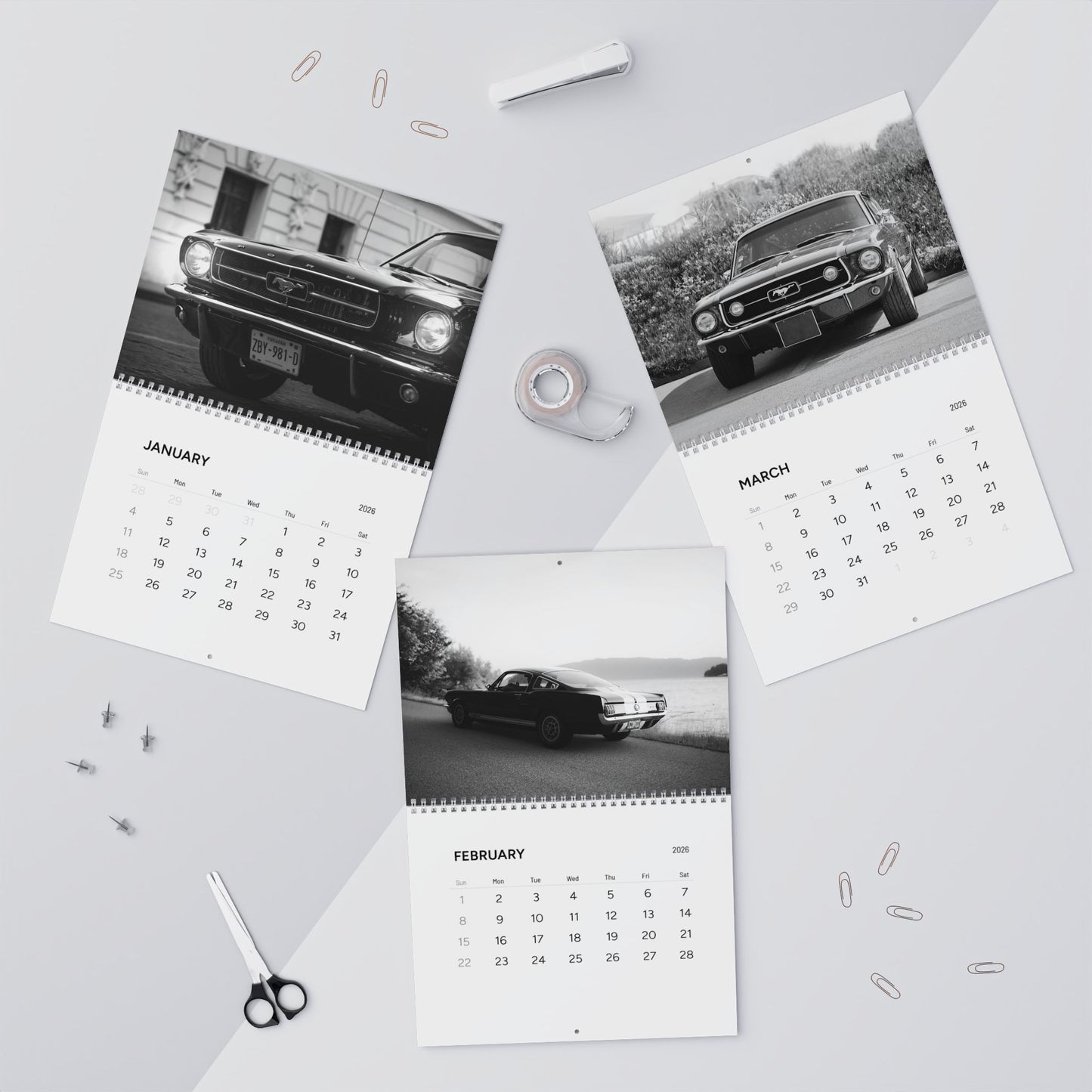 Vintage Ford Mustang Calendar