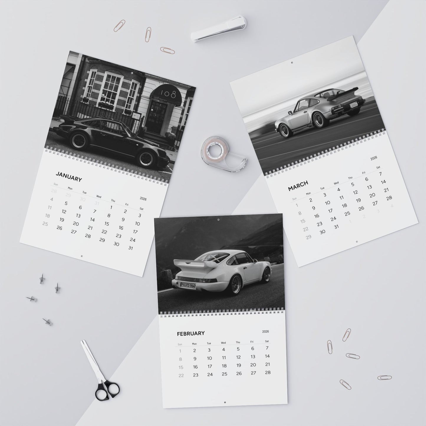 Vintage Porsche Calendar