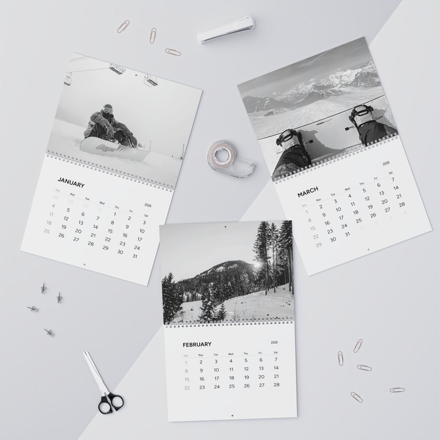 Snowboard Calendar