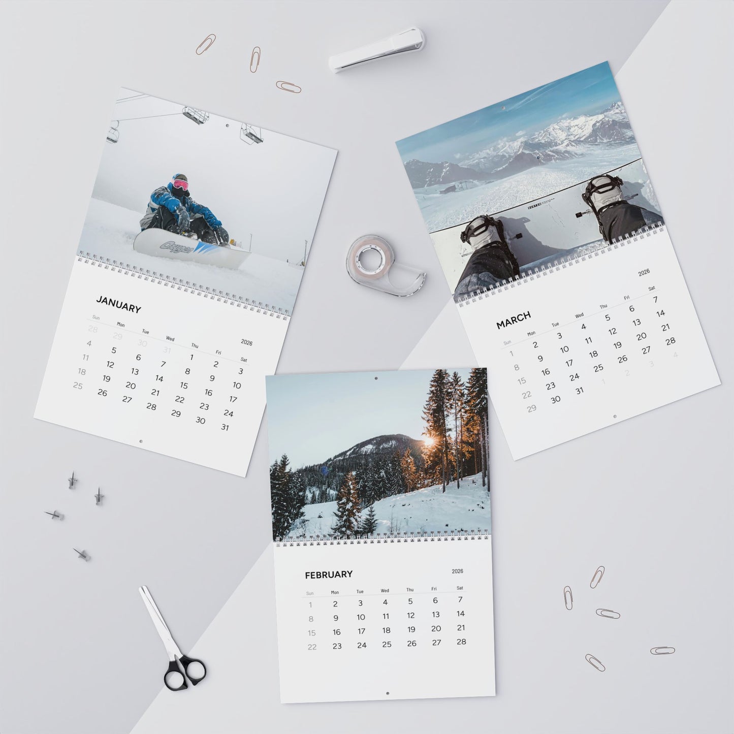 Snowboard Calendar