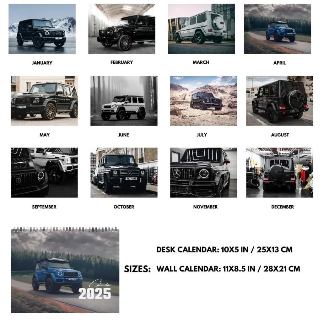 Mercedes G-Wagon Calendar