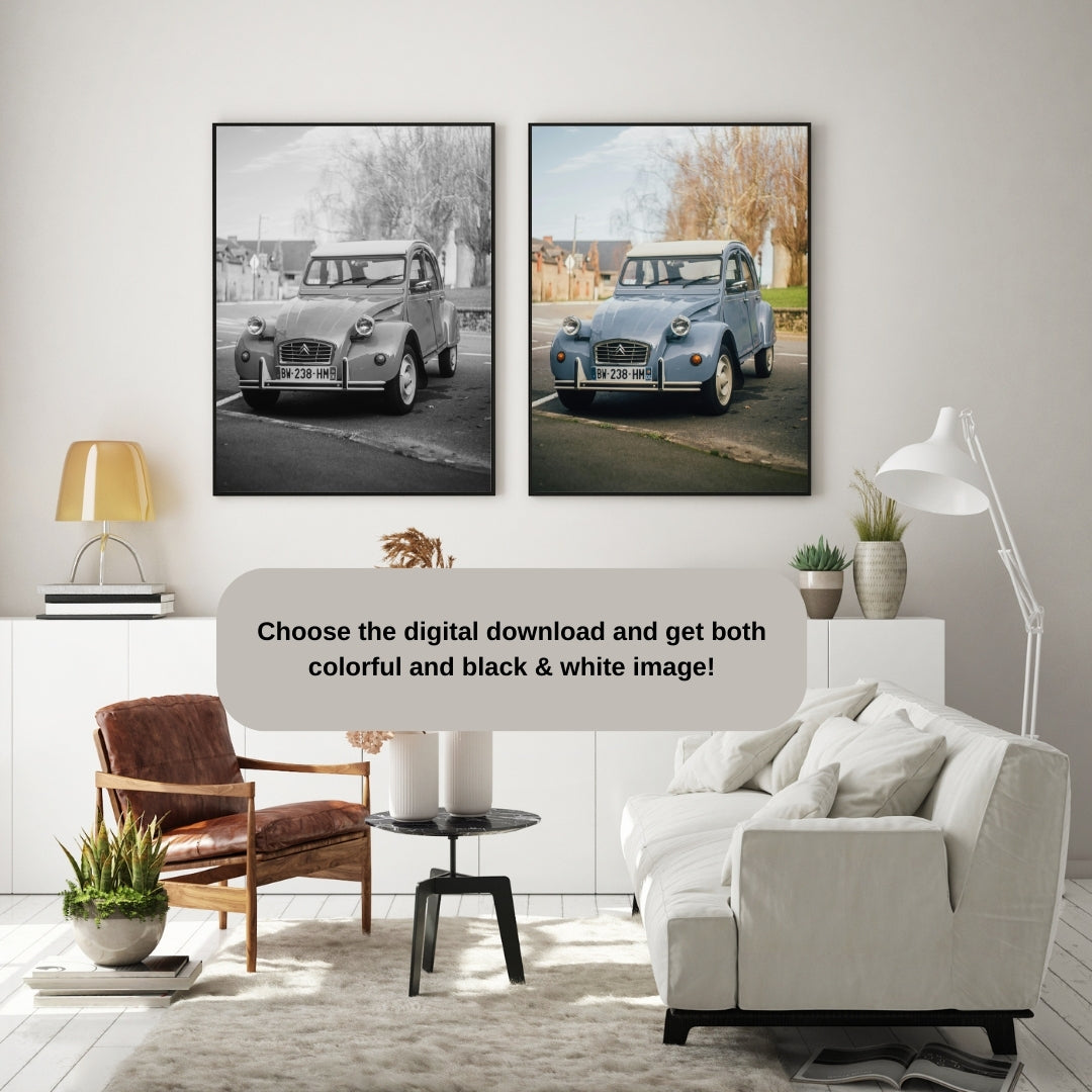 Vintage Citroën 2CV Poster