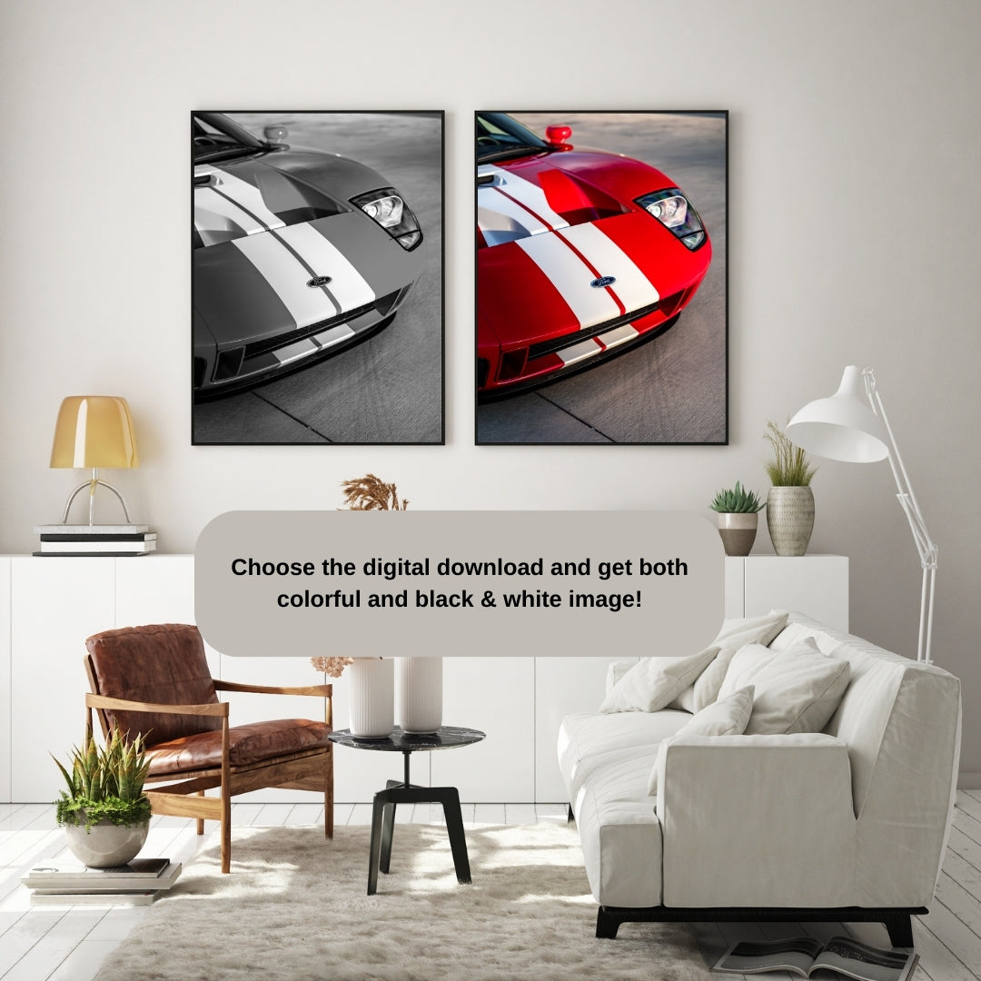 Vintage Ford GT Poster