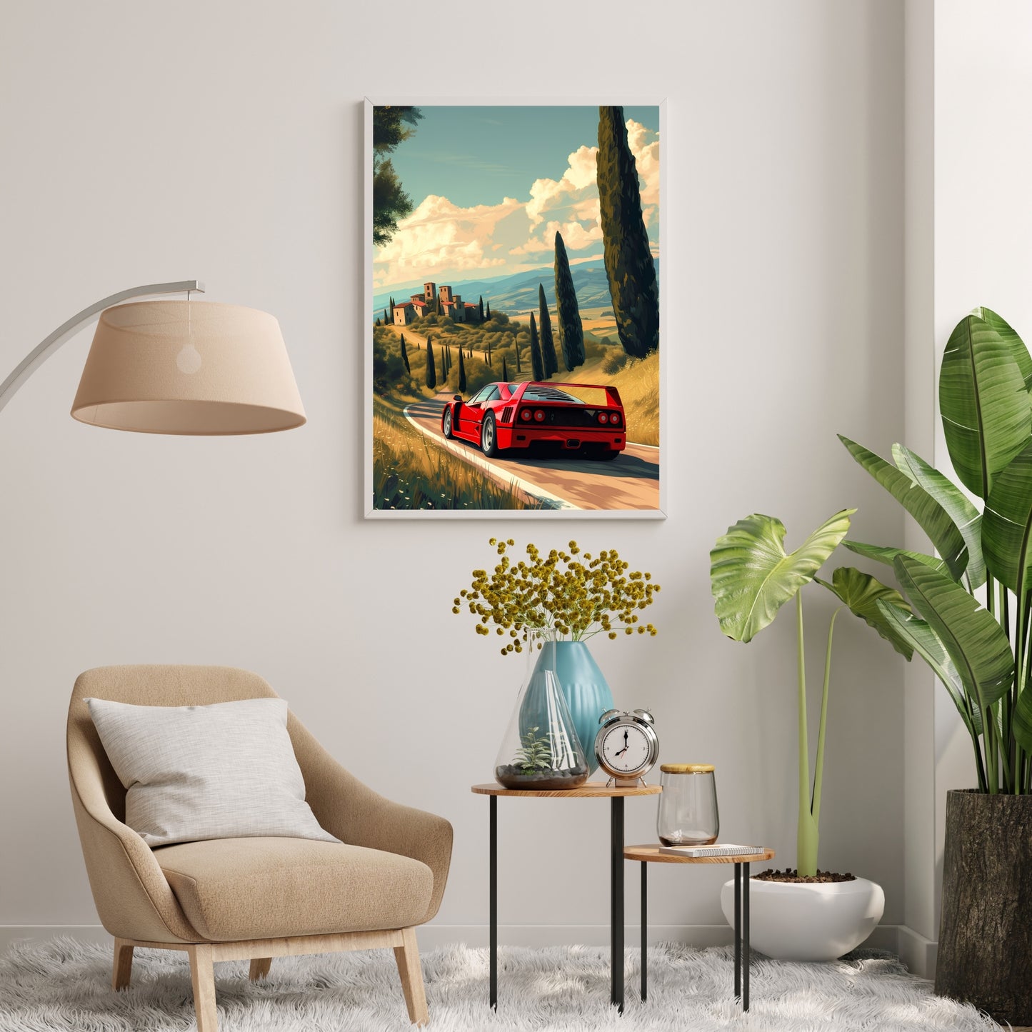 Ferrari F40 Poster AI