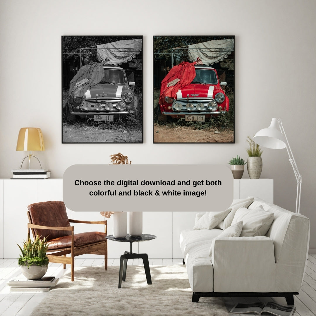 Vintage Mini Cooper Poster