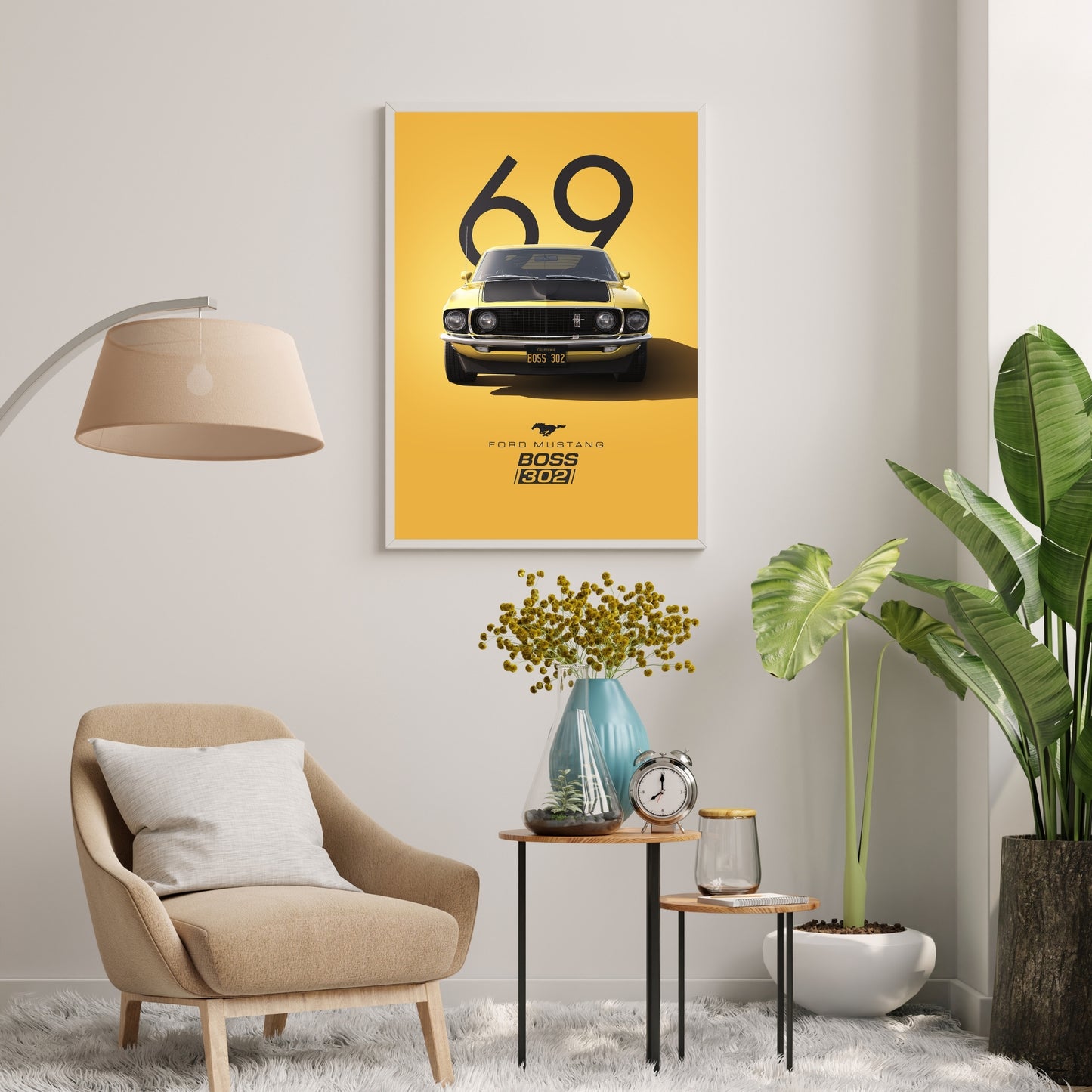 Vintage Ford Mustang Poster