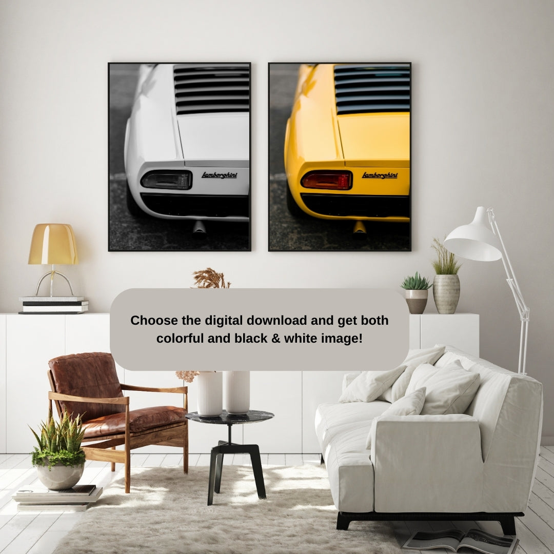 Lamborghini Miura Poster