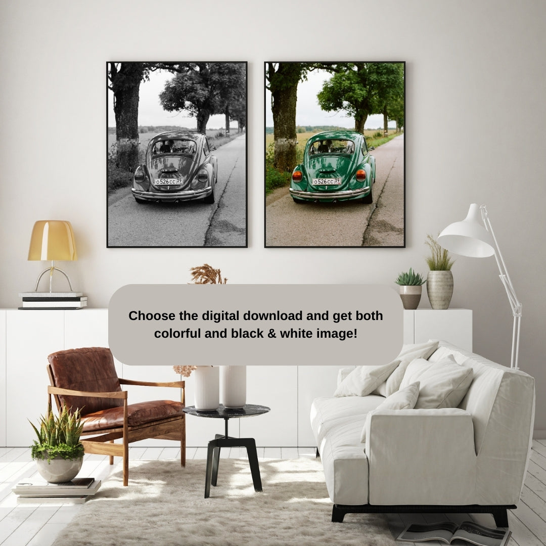 Vintage Volkswagen Beetle Poster