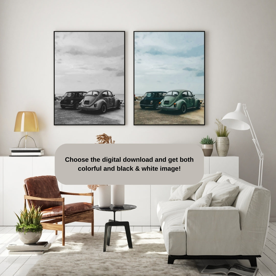 Vintage Volkswagen Beetle Poster