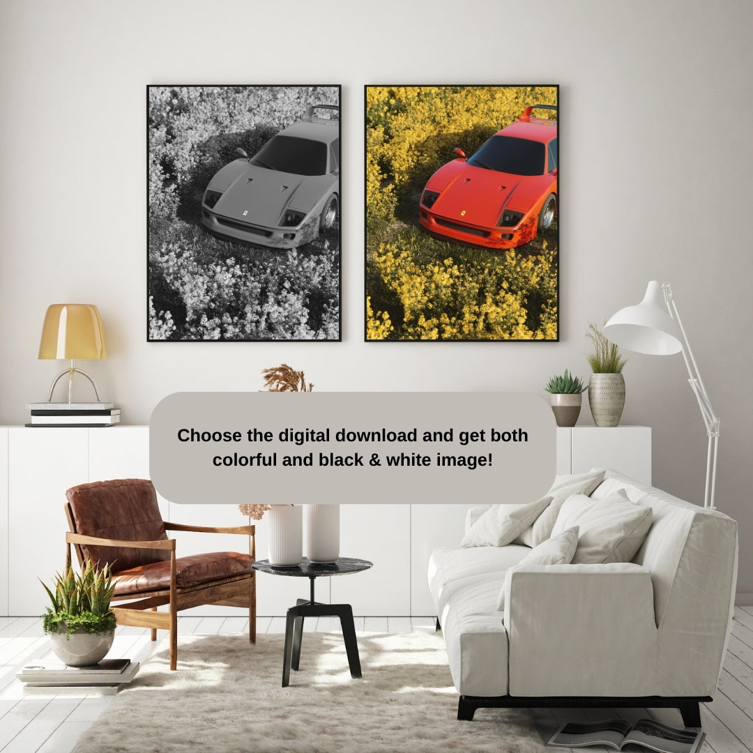 Ferrari F40 Poster