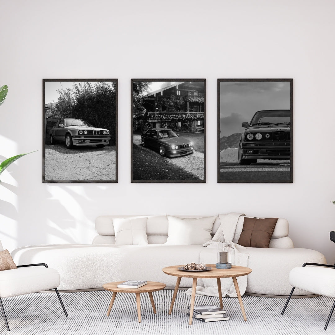 Vintage BMW E30 Poster