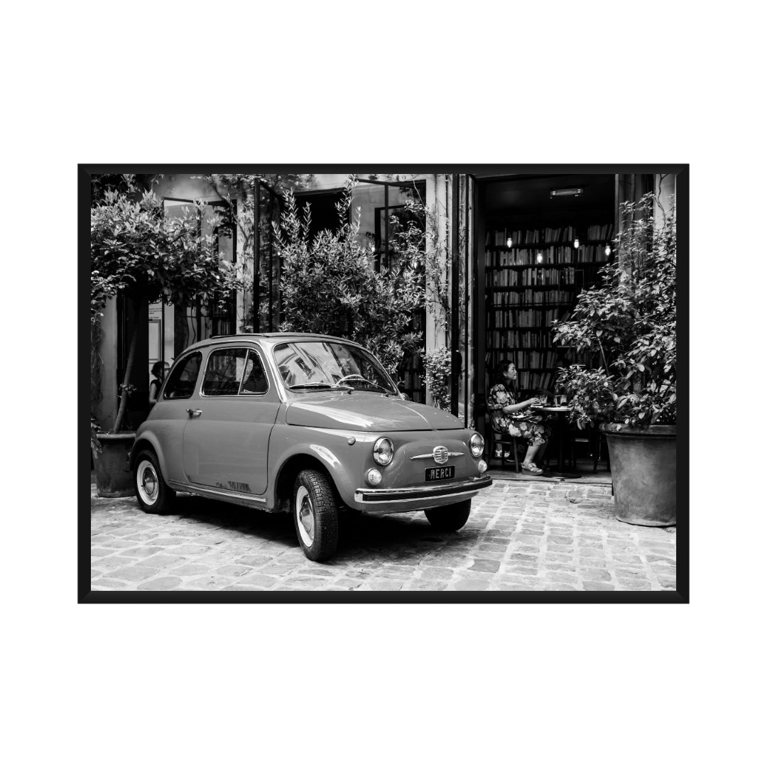 Vintage Fiat 500 Poster