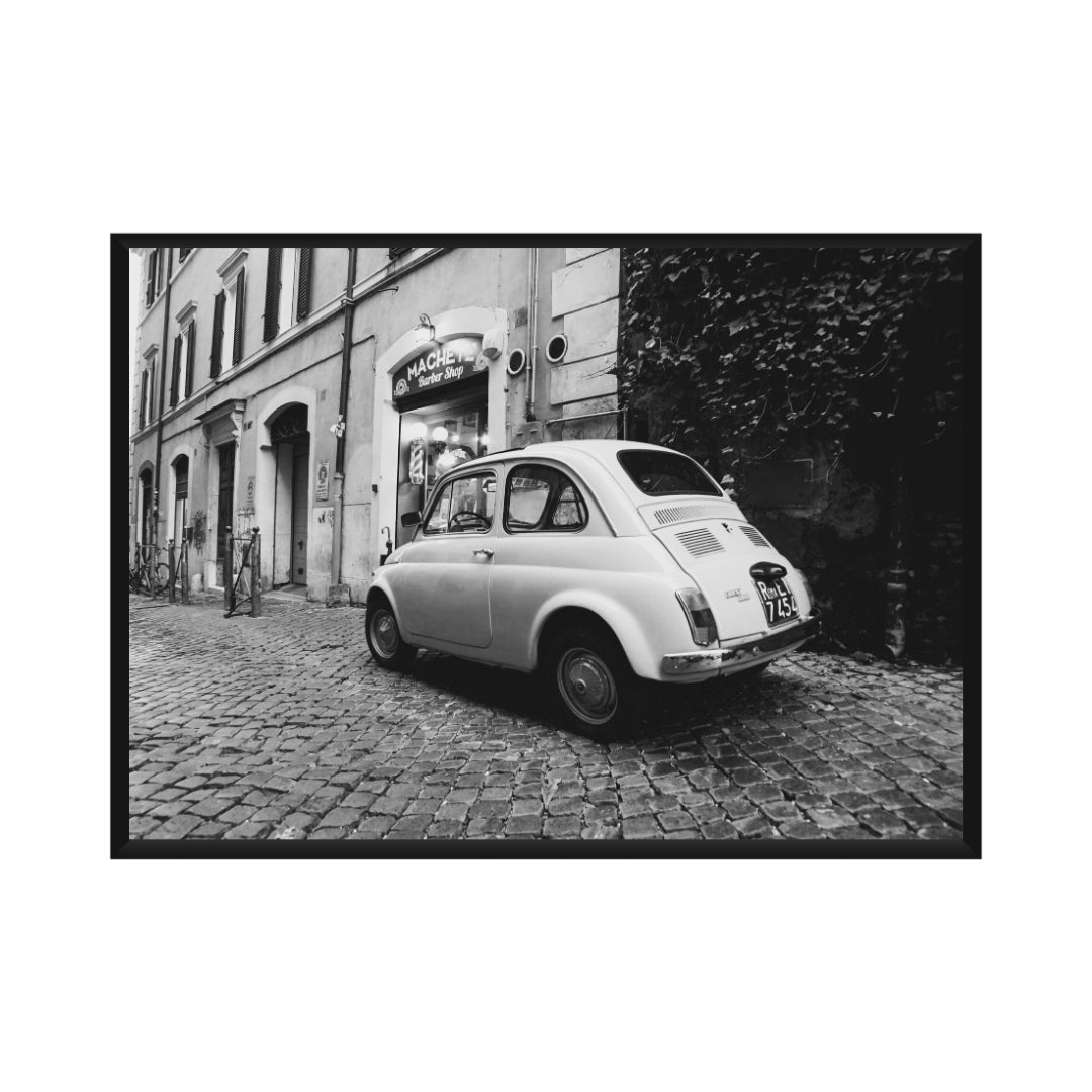 Vintage Fiat 500 Poster