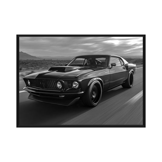 Vintage Ford Mustang Poster