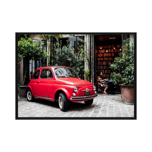 Vintage Fiat 500 Poster