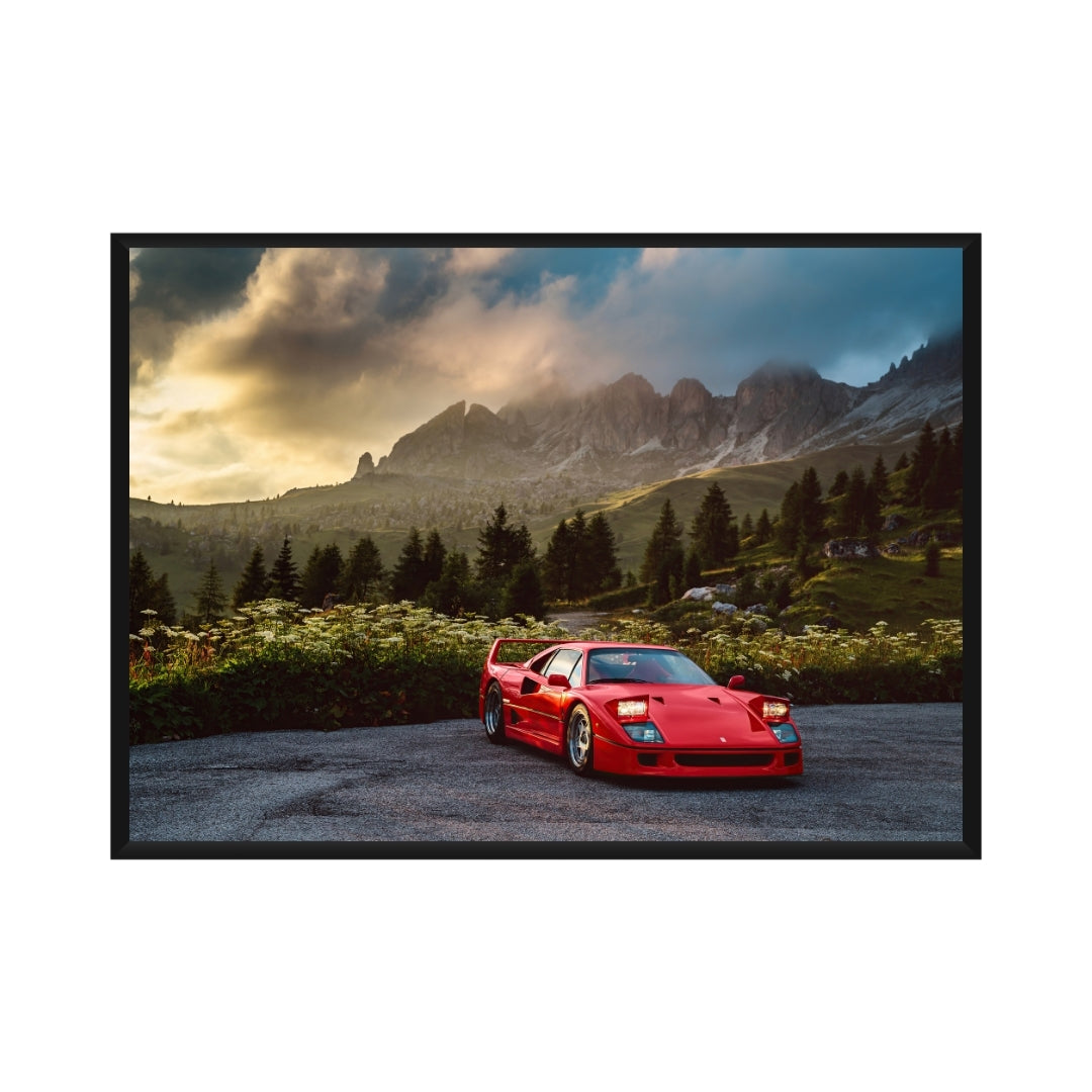 Ferrari F40 Poster