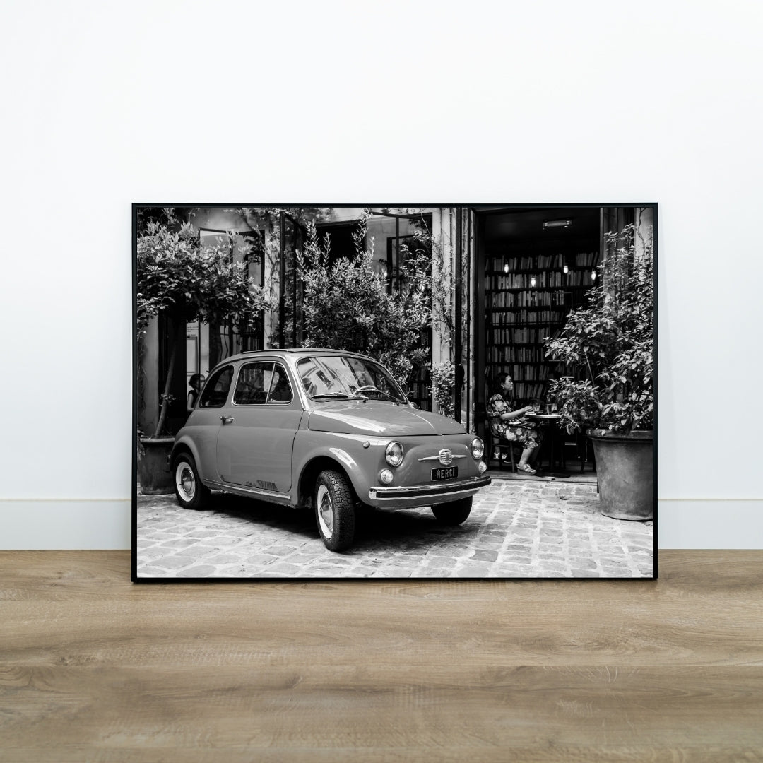 Vintage Fiat 500 Poster