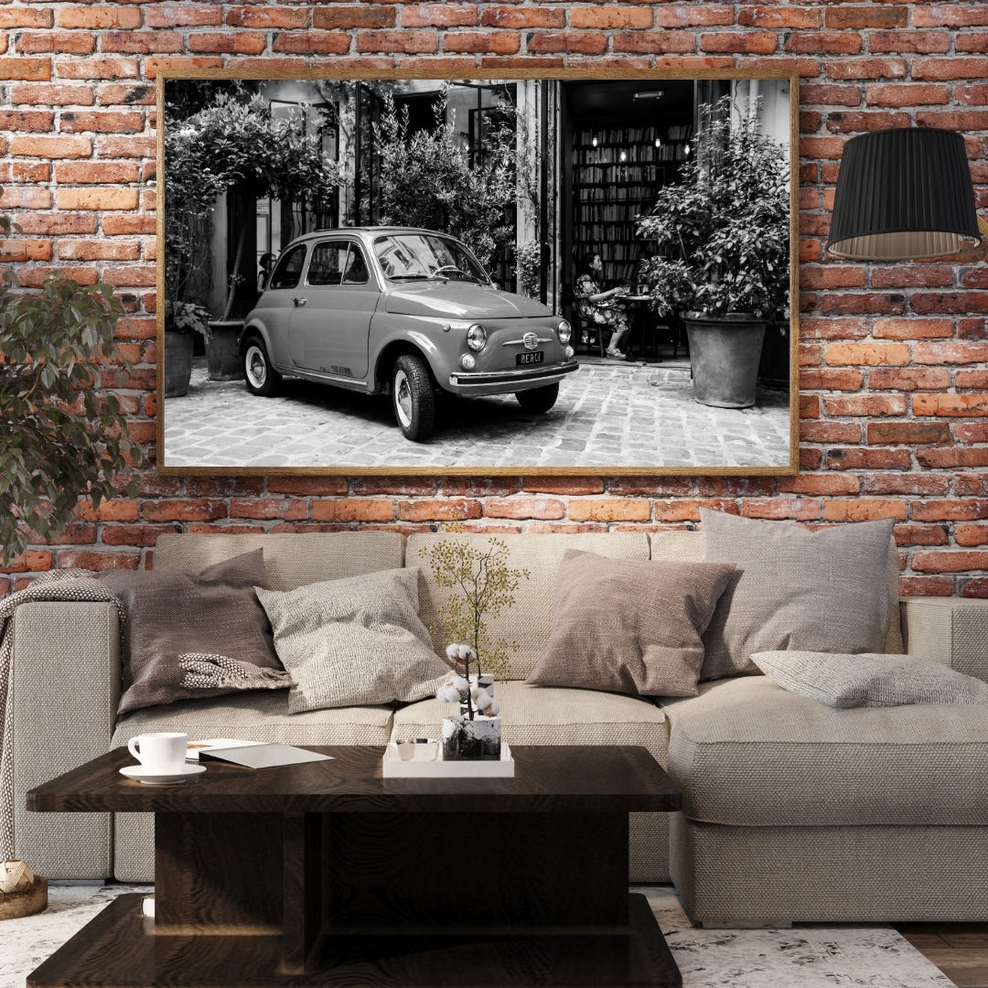 Vintage Fiat 500 Poster