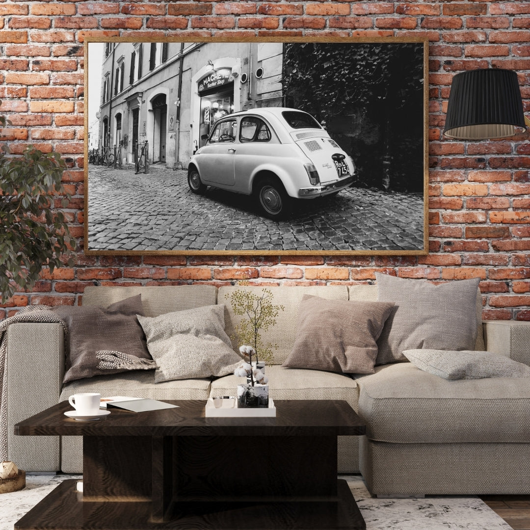 Vintage Fiat 500 Poster