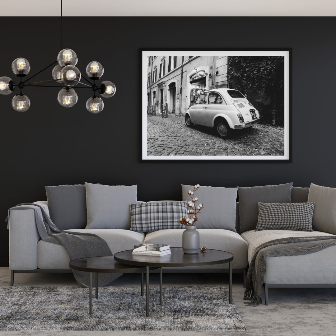 Vintage Fiat 500 Poster