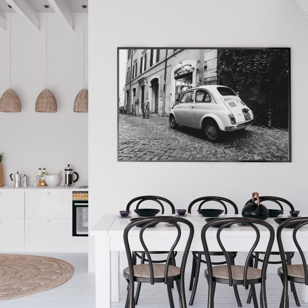 Vintage Fiat 500 Poster