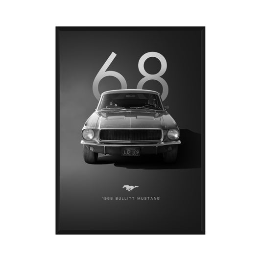 Vintage Ford Mustang Poster