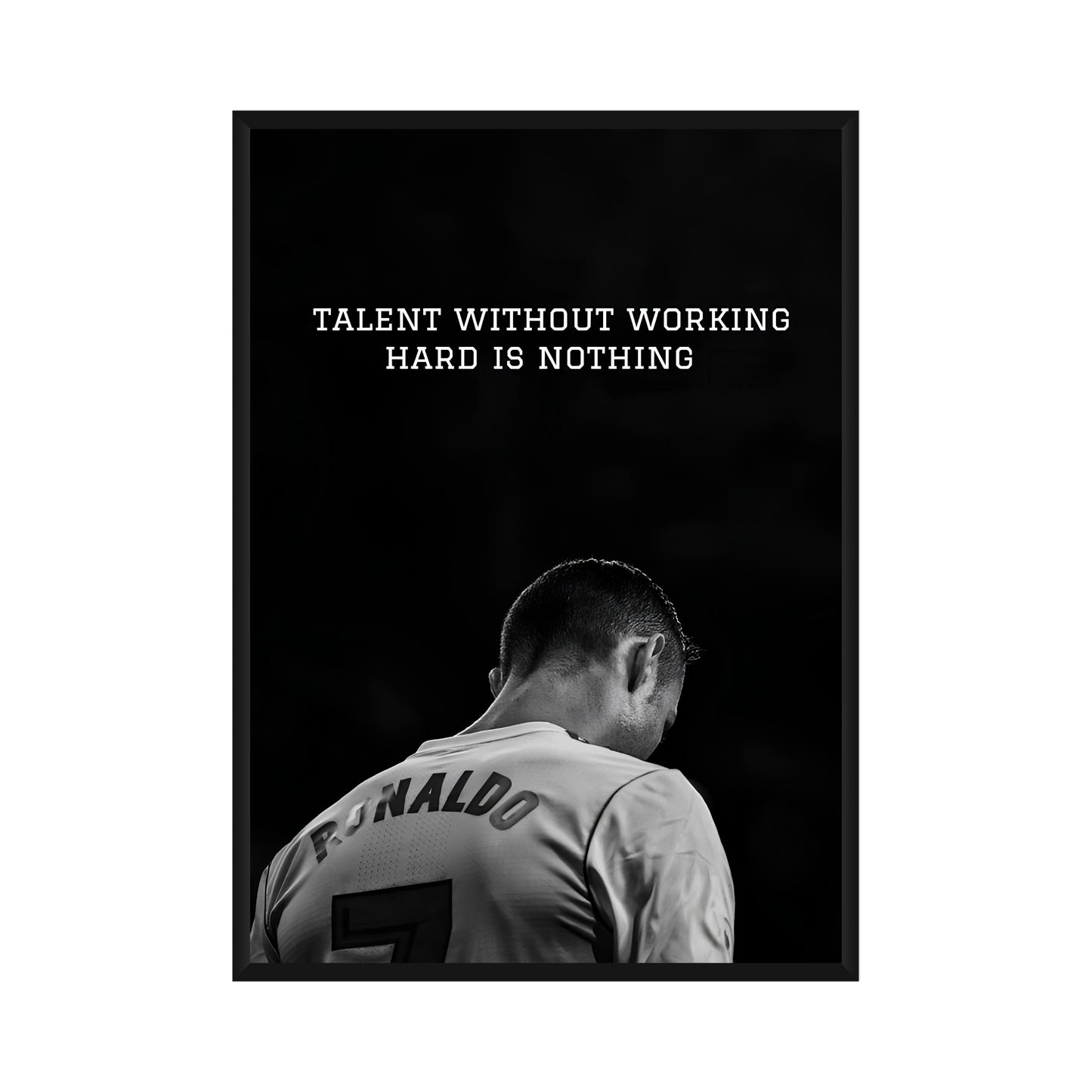 Cristiano Ronaldo "Talent is nothing"