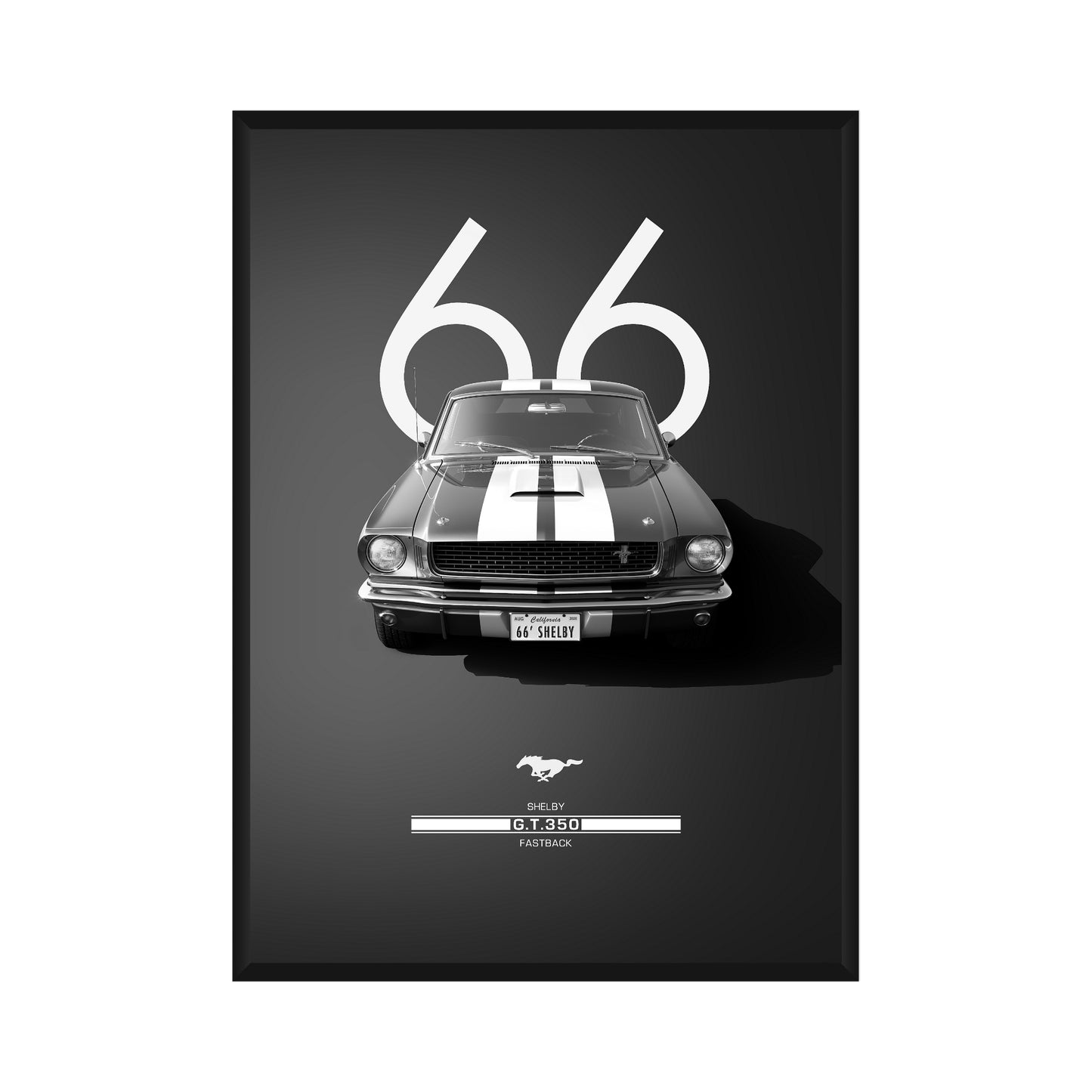 Vintage Ford Mustang Poster