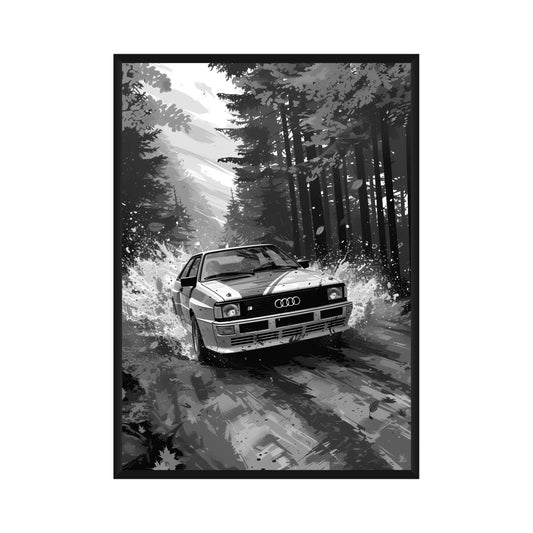 Audi Quattro AI Poster