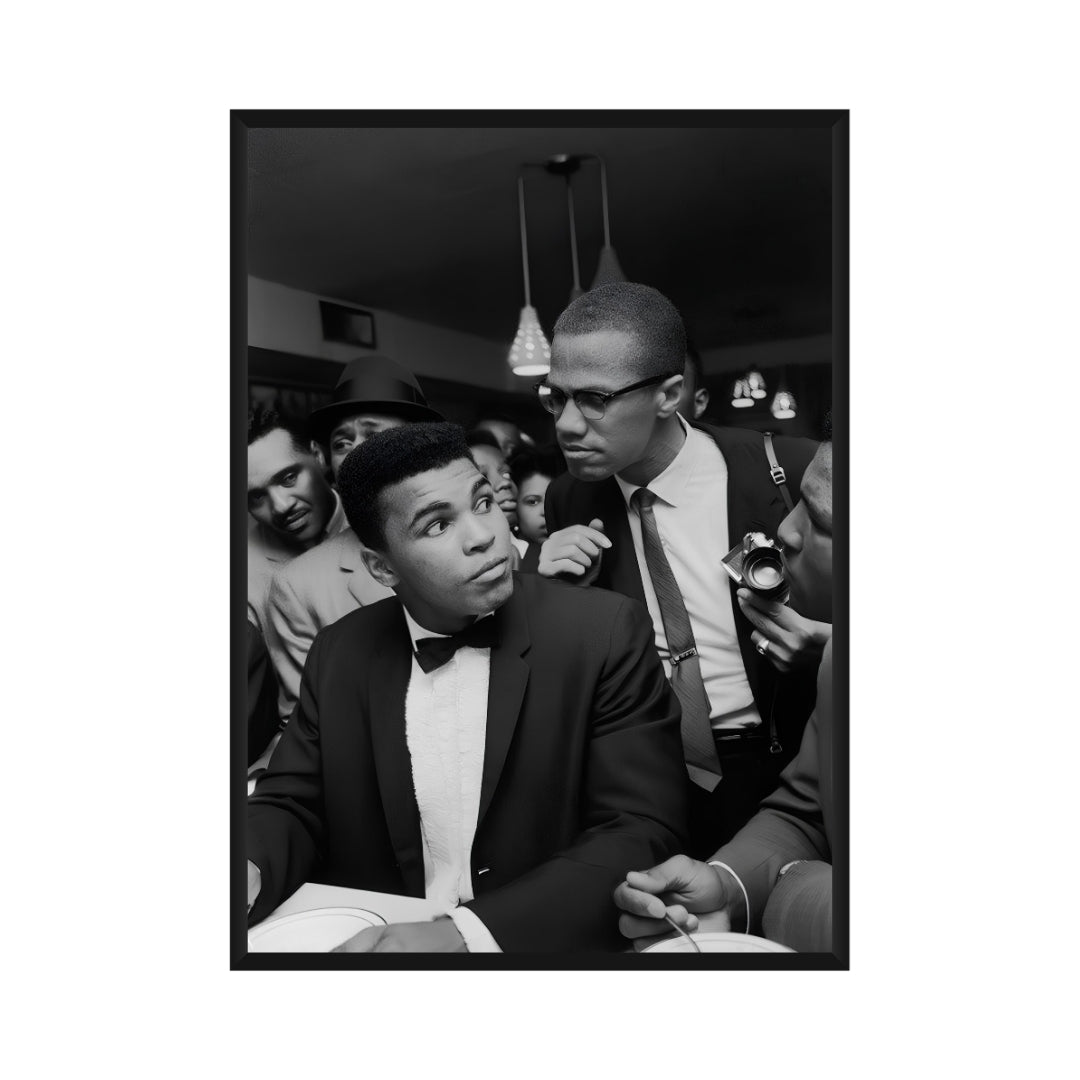 Muhammad Ali and Malcolm X Poster