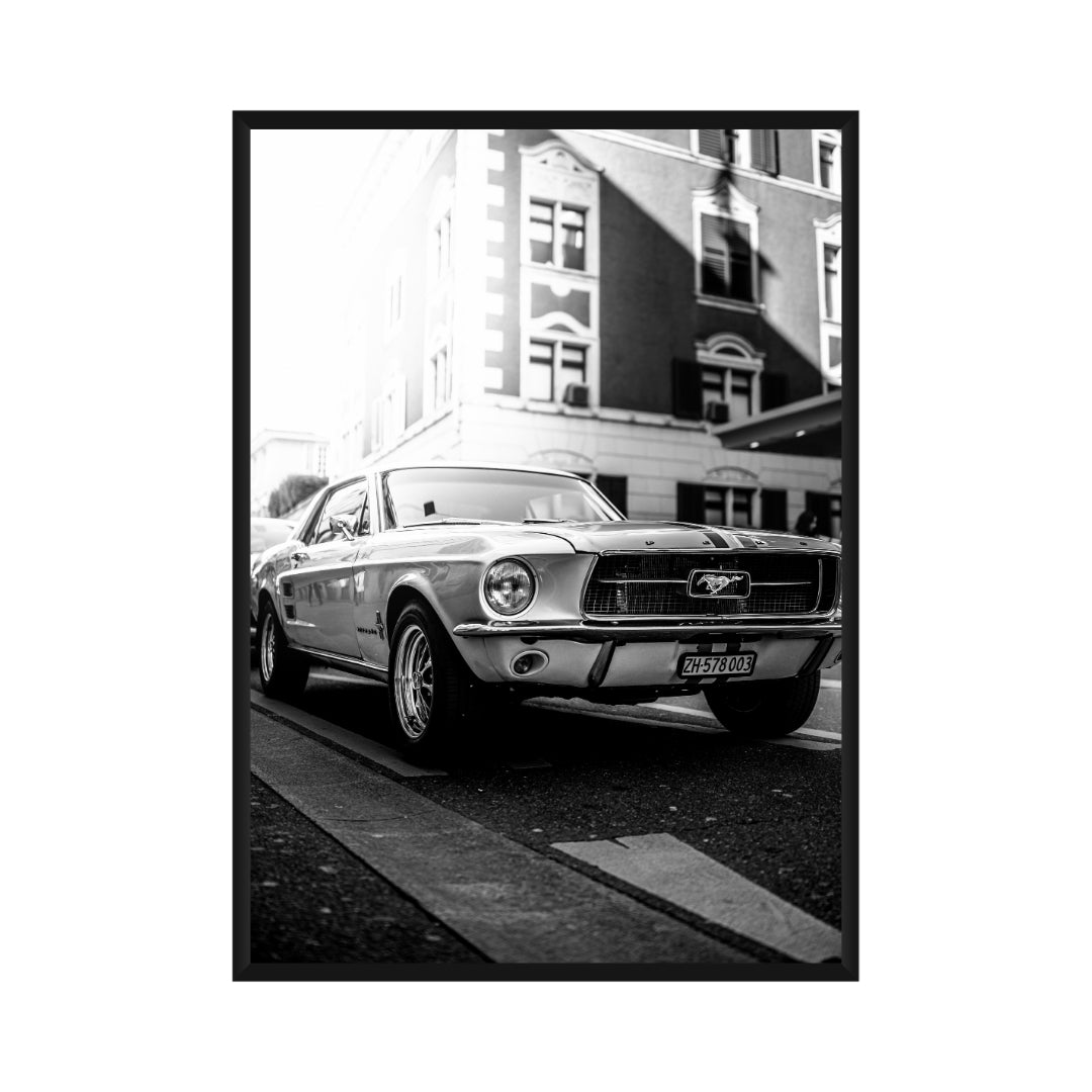 Vintage Ford Mustang Poster