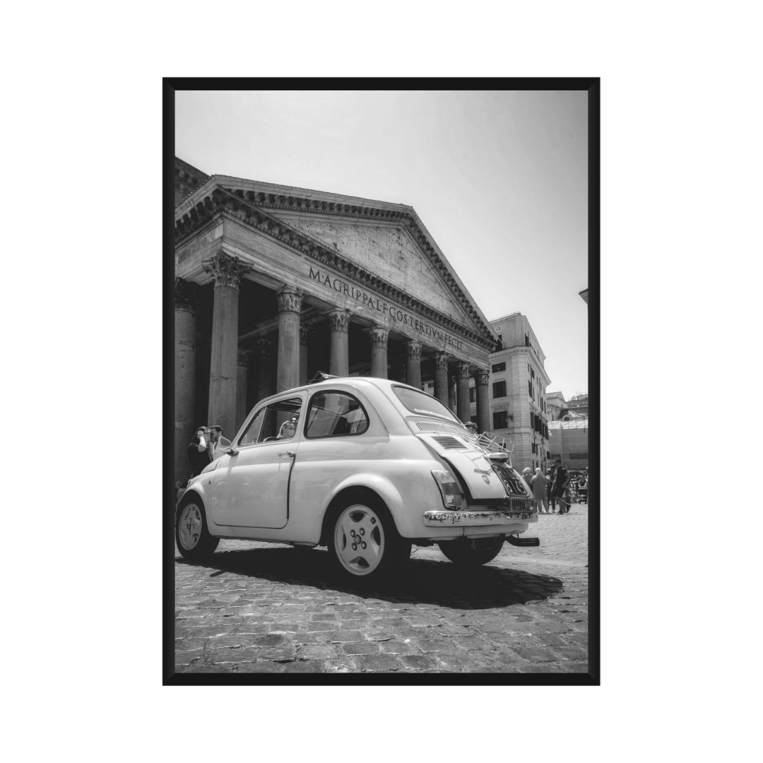 Vintage Fiat 500 Poster