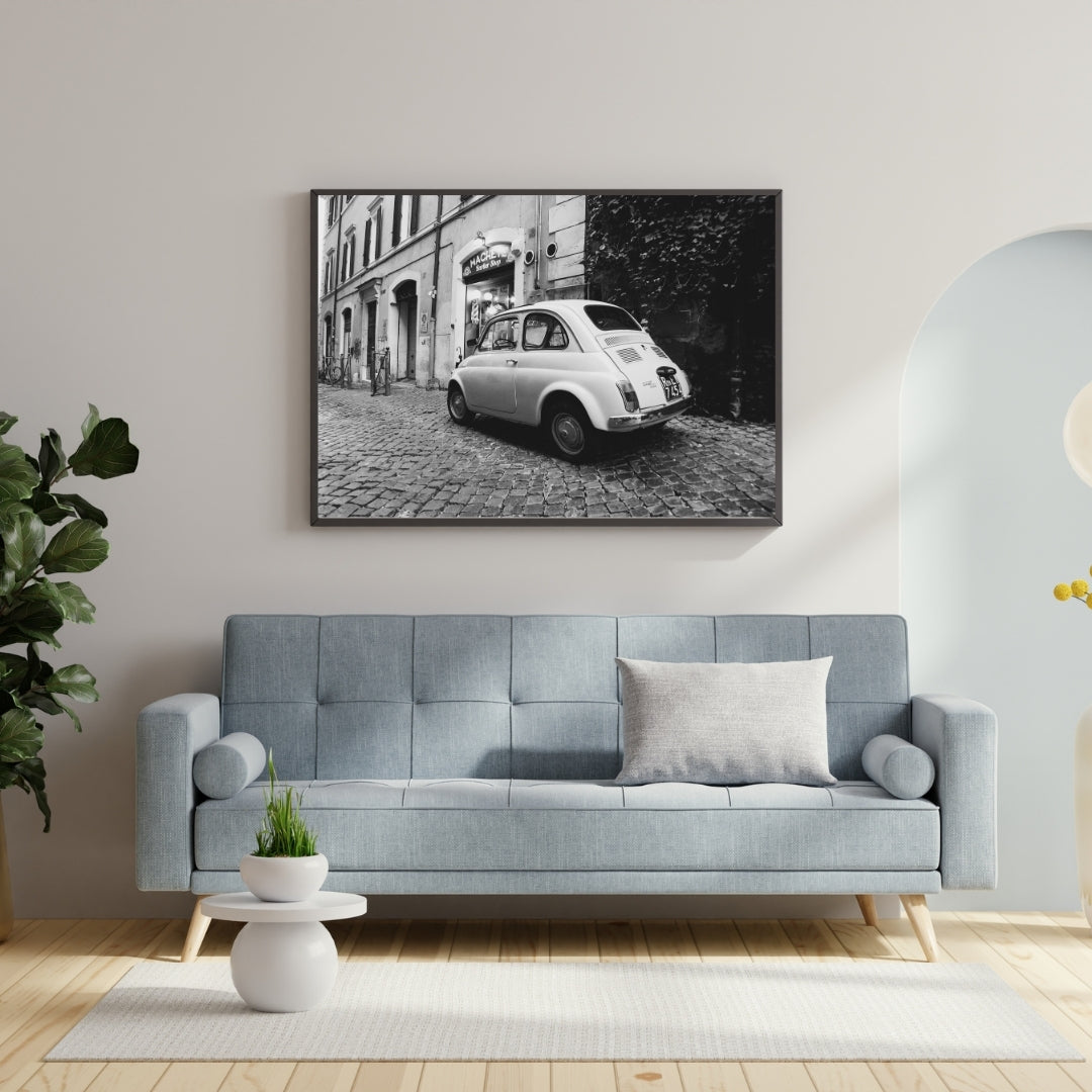 Vintage Fiat 500 Poster