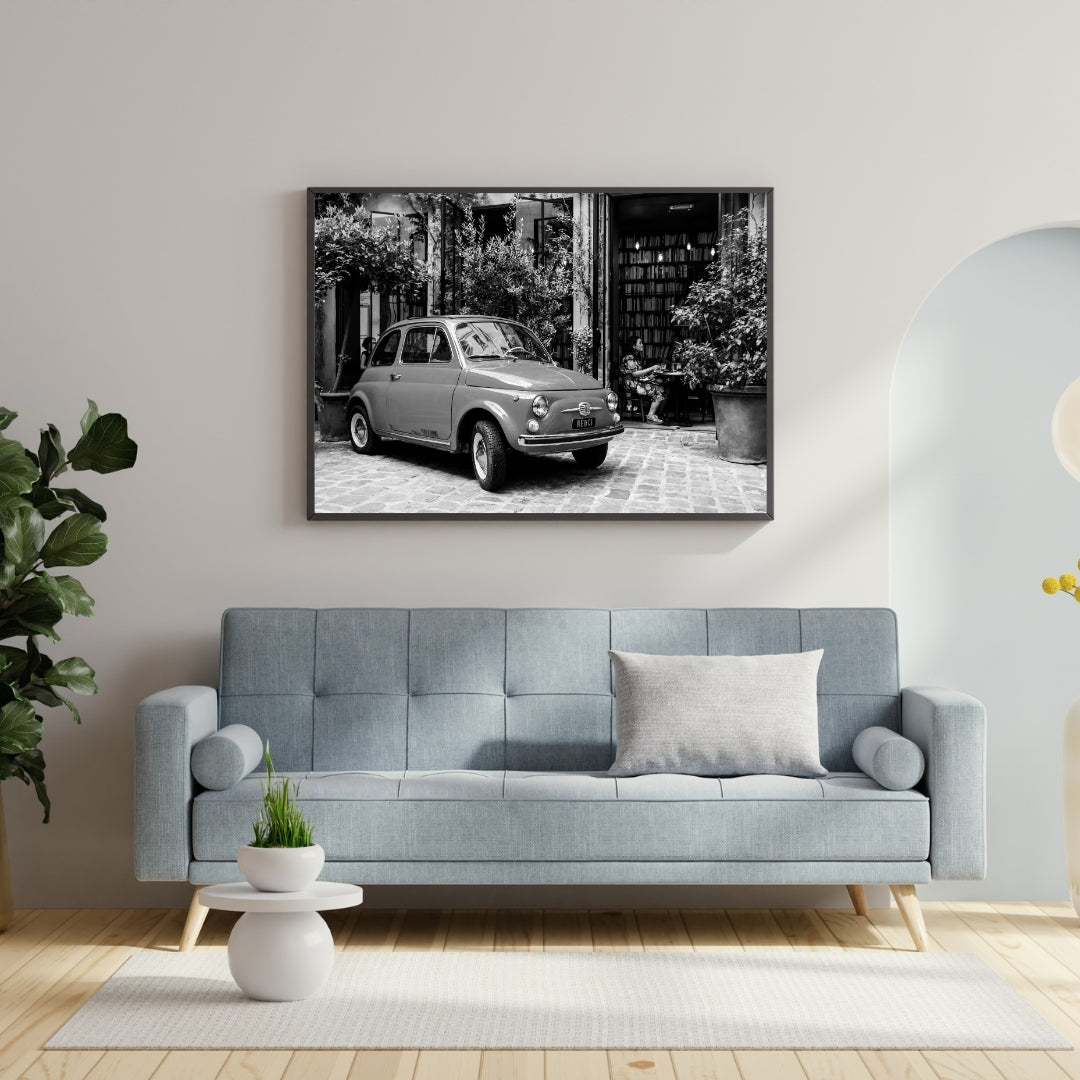 Vintage Fiat 500 Poster