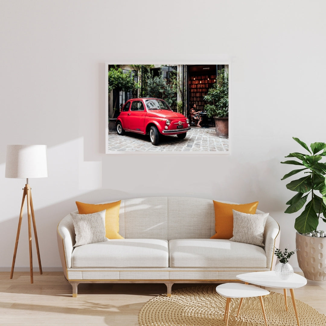 Vintage Fiat 500 Poster