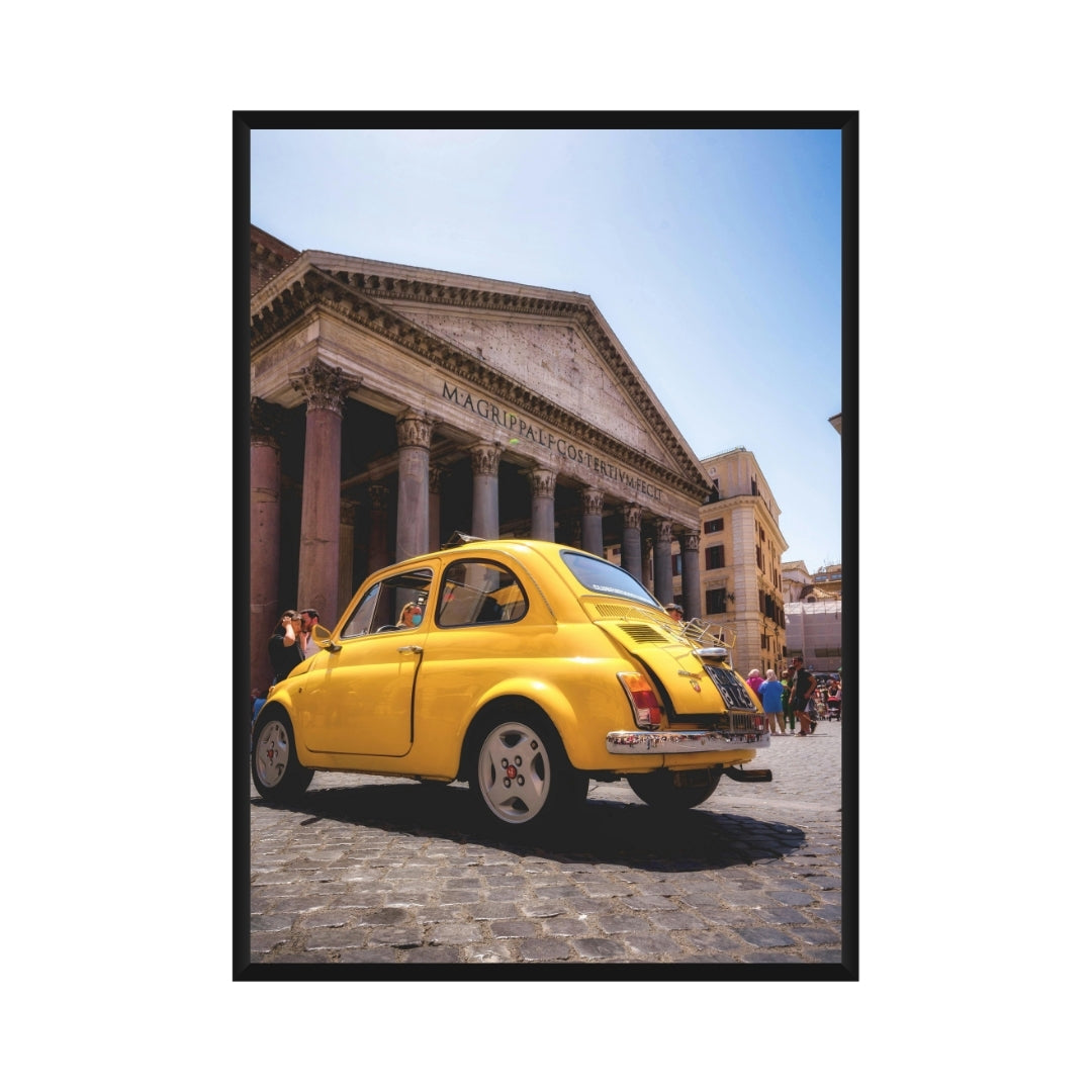 Vintage Fiat 500 Poster