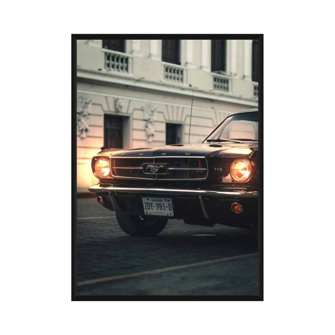 Vintage Ford Mustang Poster