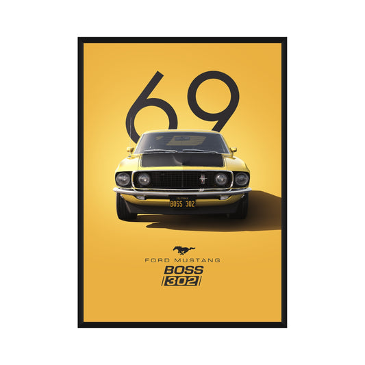 Vintage Ford Mustang Poster