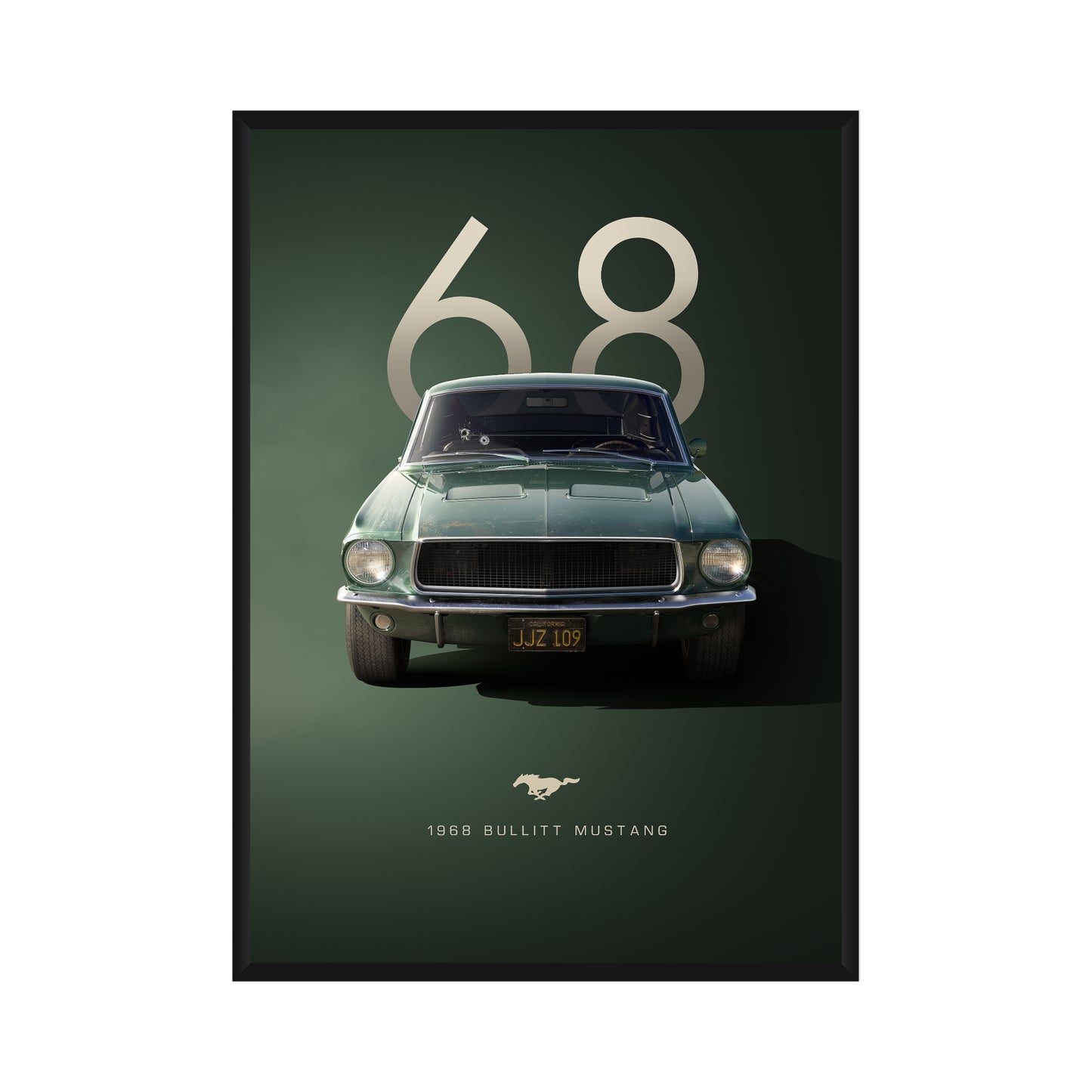 Vintage Ford Mustang Poster
