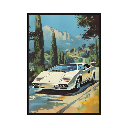 Lamborghini Countach AI Poster