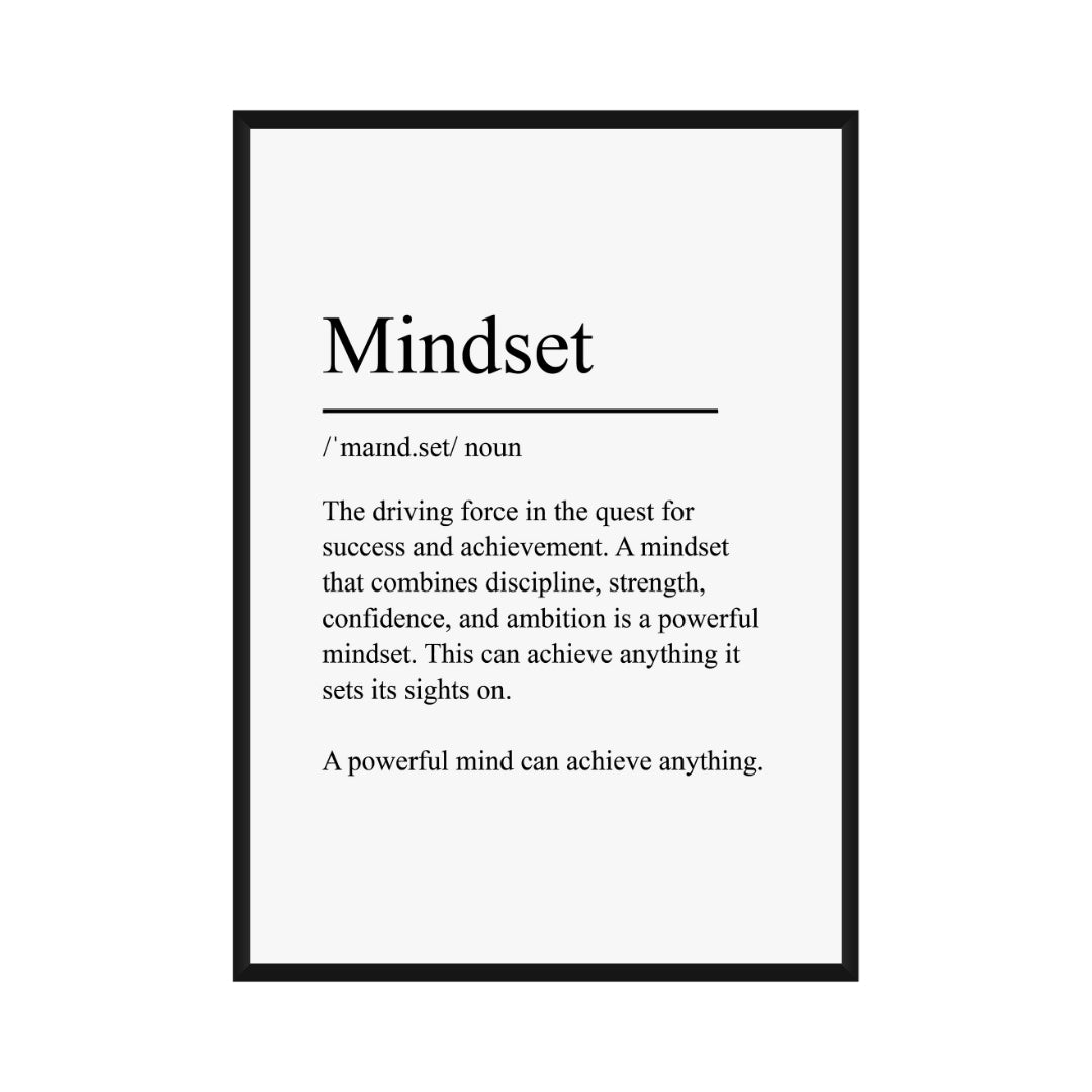 Motivational Poster "Mindset"