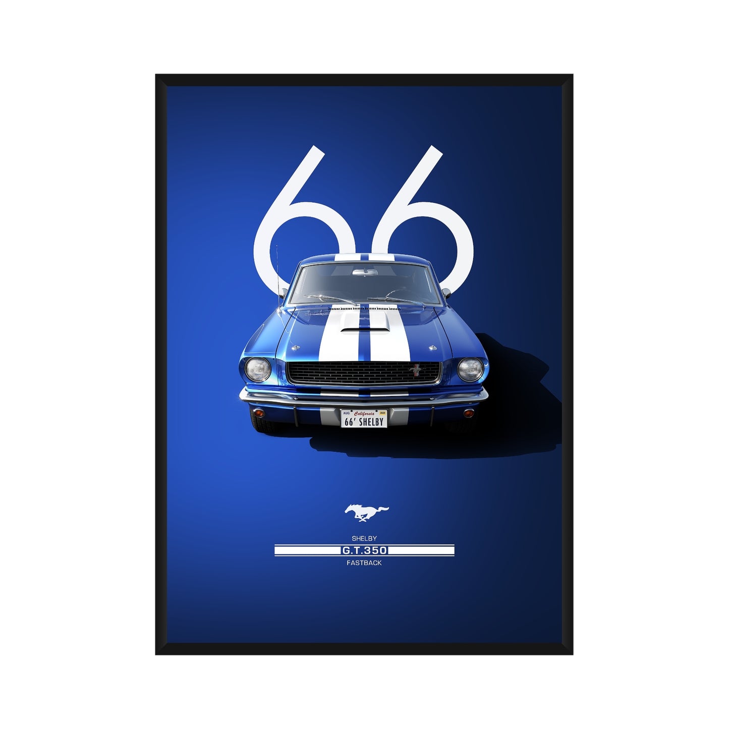 Vintage Ford Mustang Poster