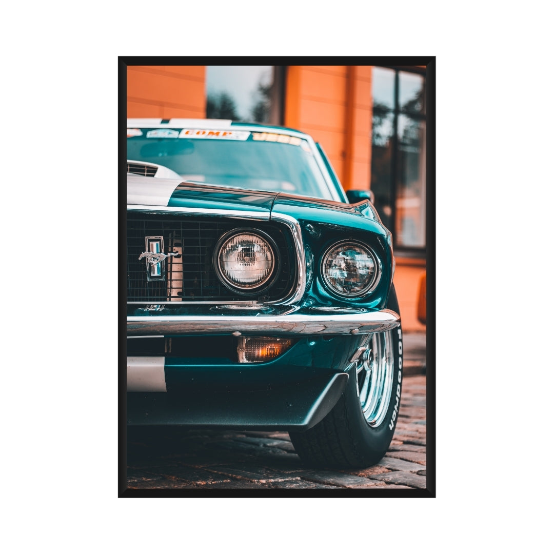 Vintage Ford Mustang Poster