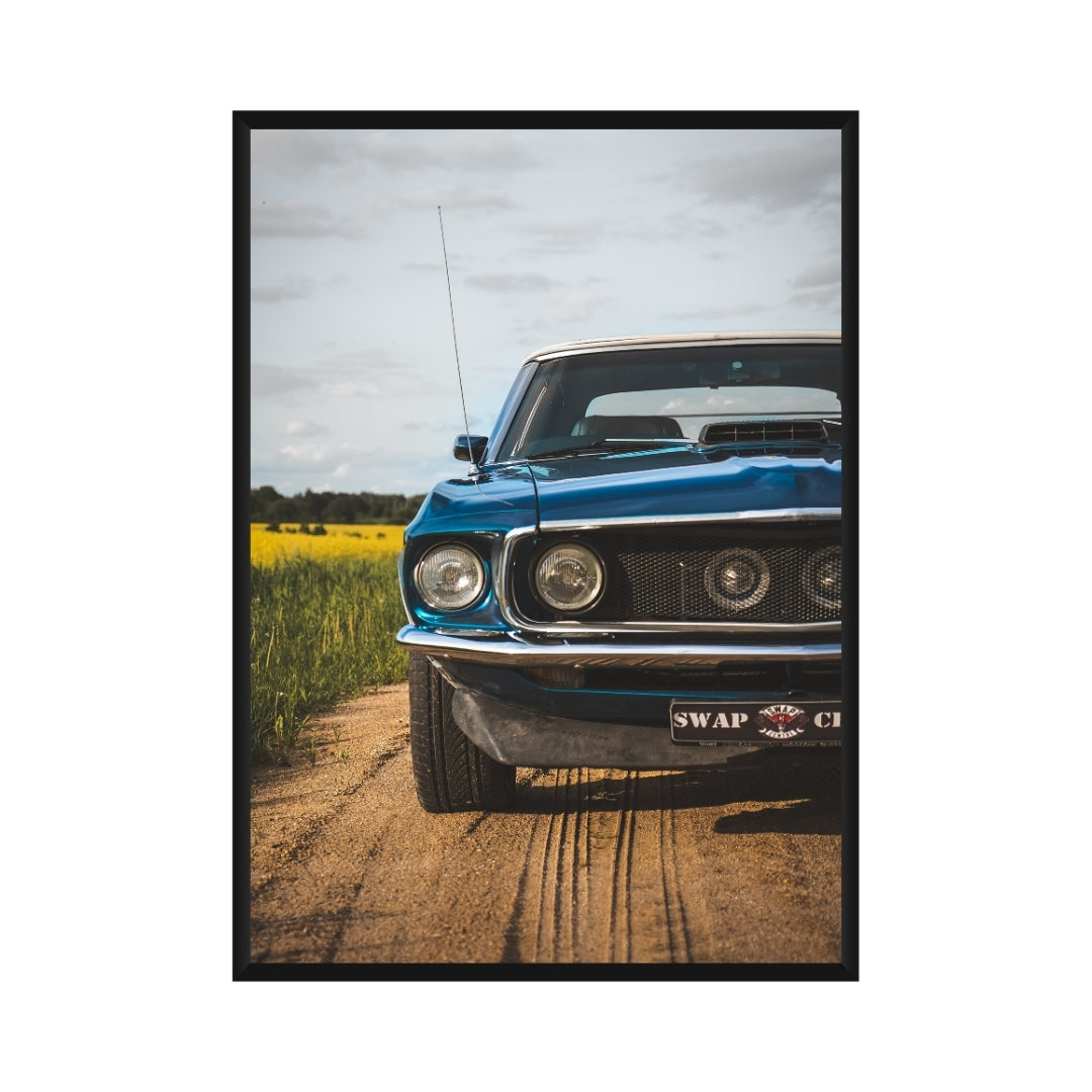 Vintage Ford Mustang Poster