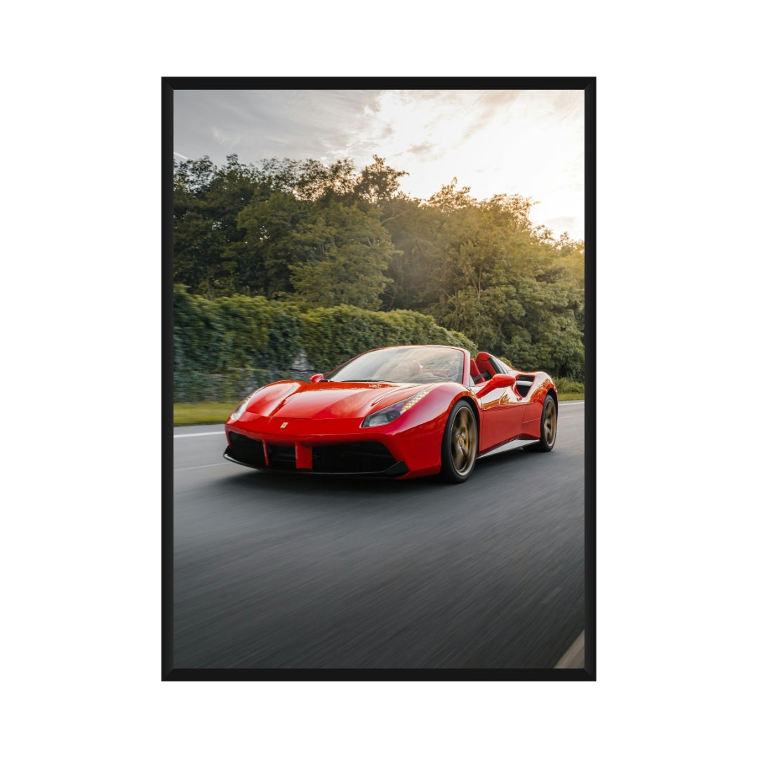 Ferrari 488 Spider Poster