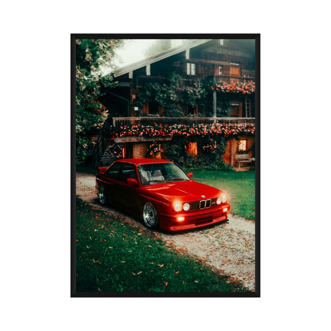 Vintage BMW E30 Poster