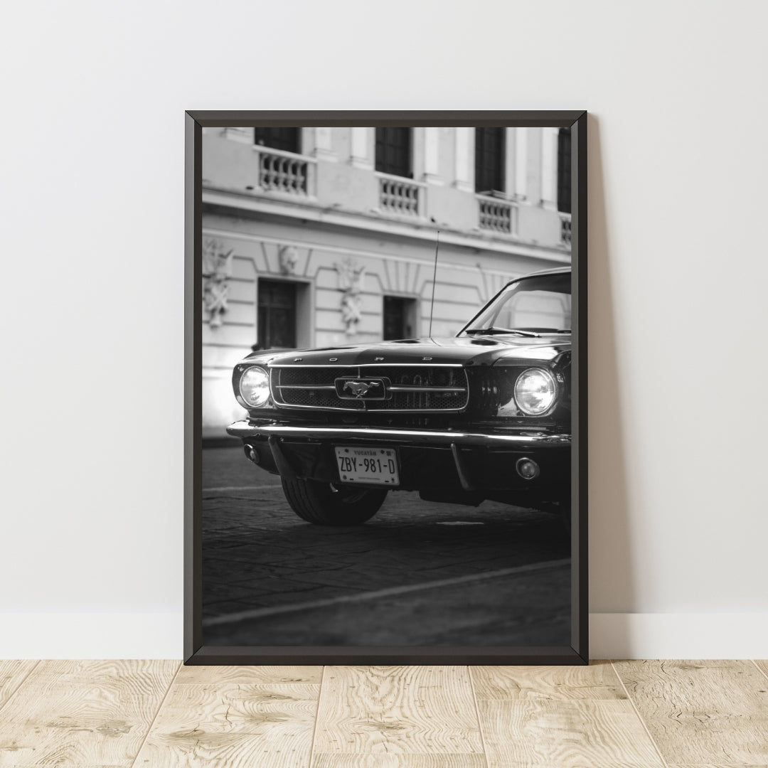 Vintage Ford Mustang Poster