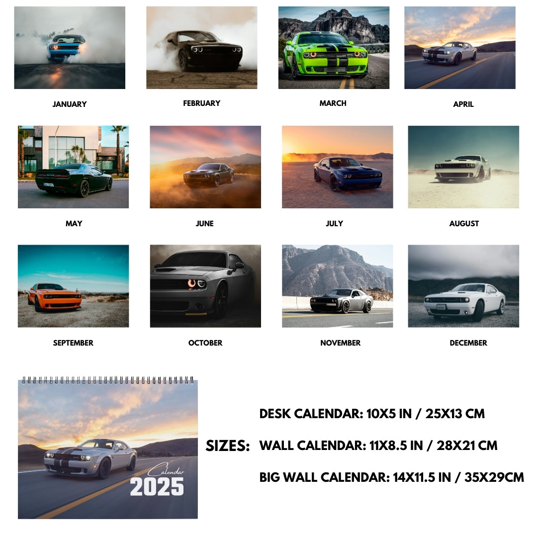 Dodge Challenger Calendar