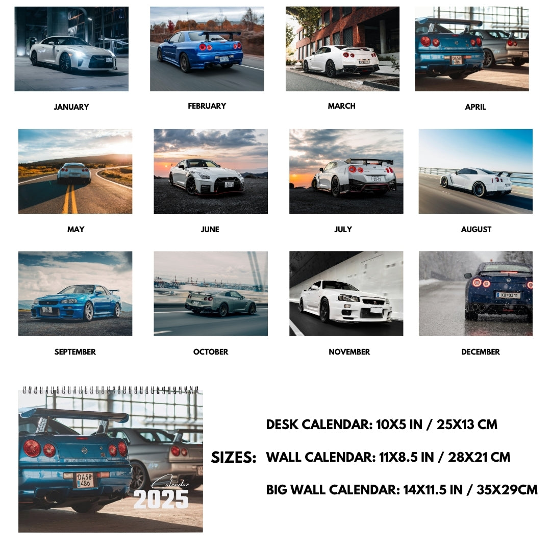 Nissan GTR Calendar