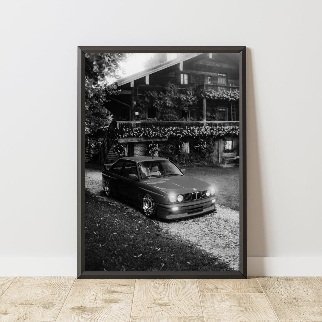 Vintage BMW E30 Poster